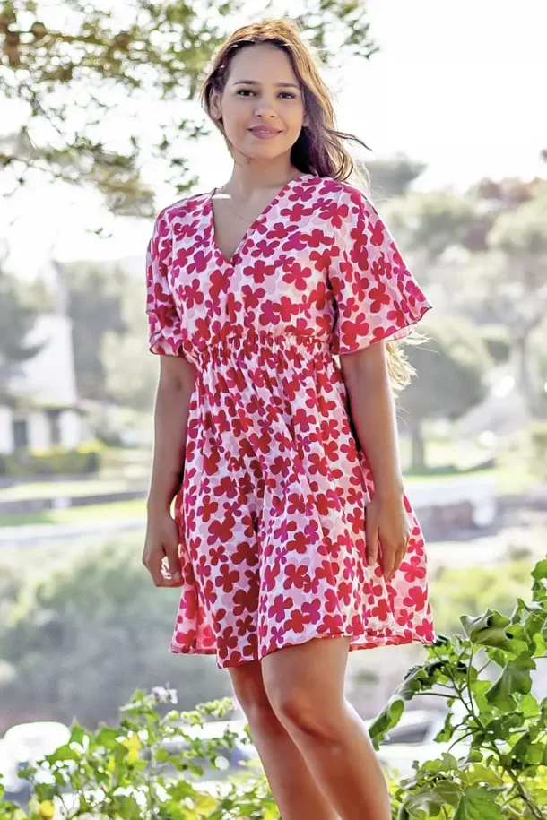 Vestido Lúa rojo