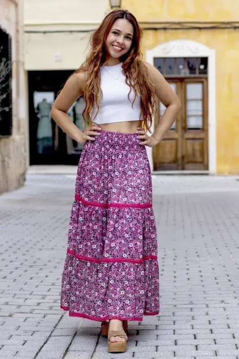 Falda Lizzie rosa