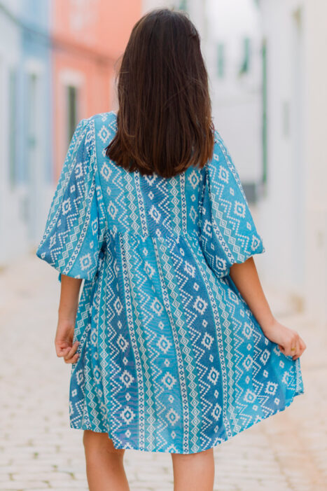 Alternative view of Vestido Martina azul