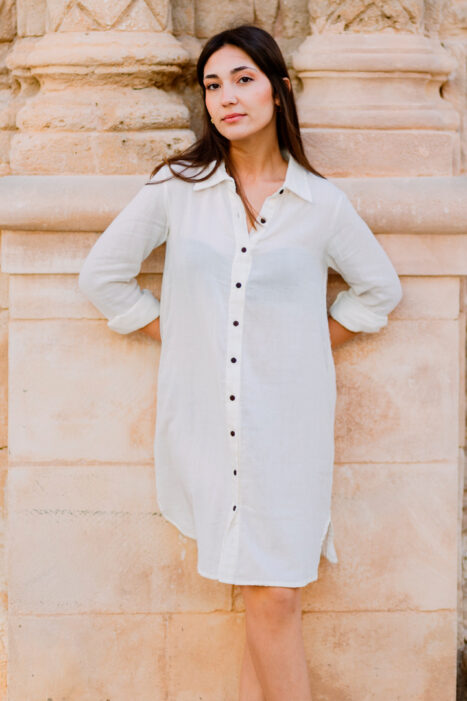 Vestido Serena marfil