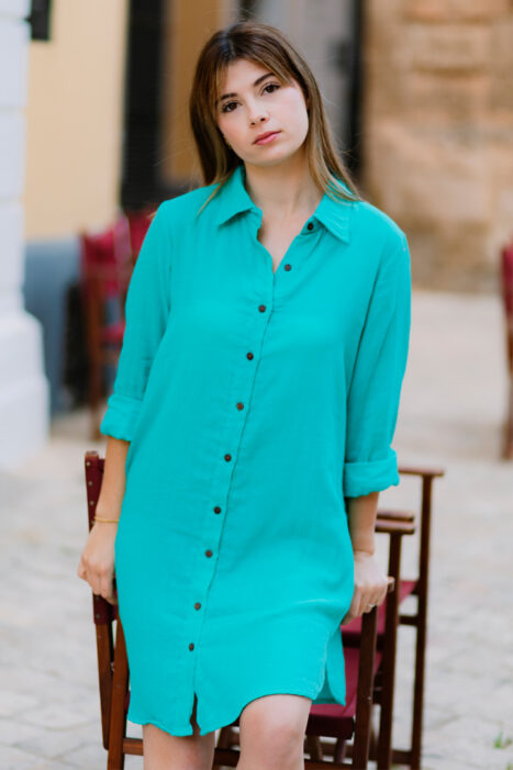 Vestido Serena turquesa