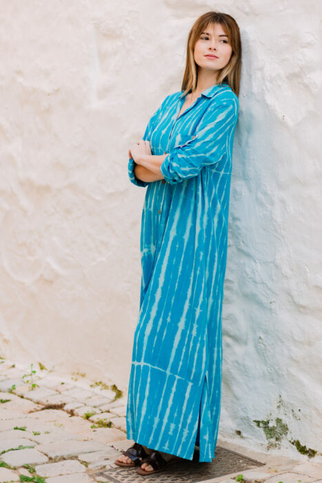 Alternative view of Vestido Nisha azul