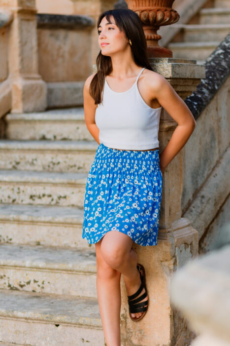 Falda Nora azul