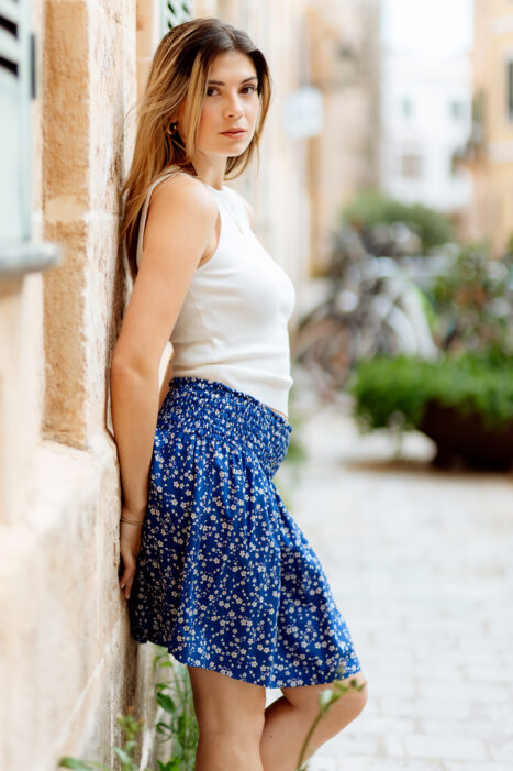 Falda Nora blue