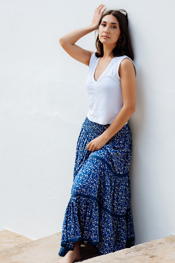 Falda Lizzie blue