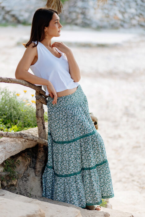 Falda Lizzie green