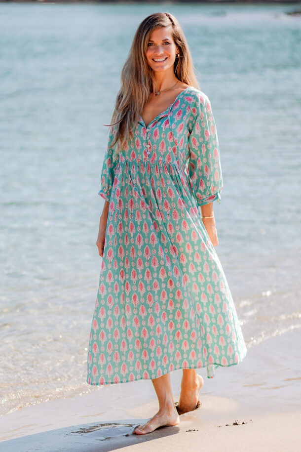Vestido Judit verde agua