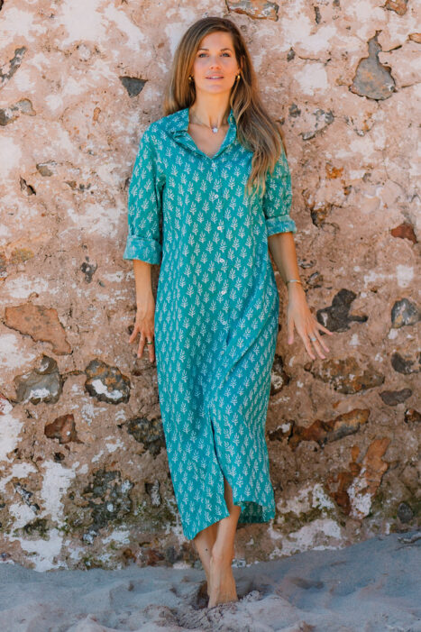 Vestido Kala largo verde