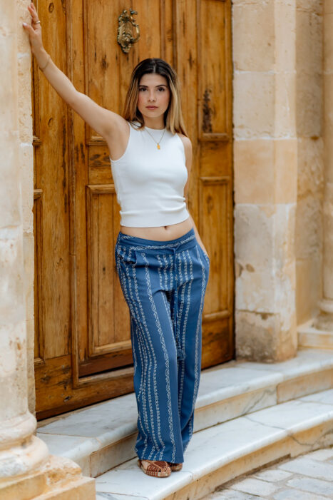 Pantalón Joelle blu