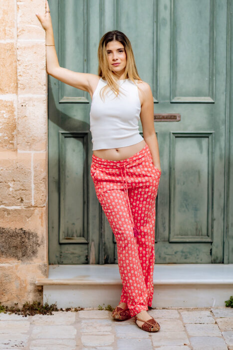 Pantalón Joelle coral