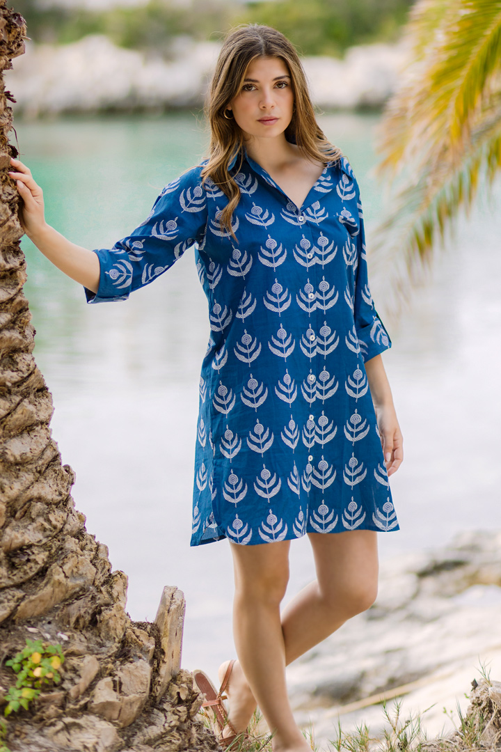 Vestido Kala índigo