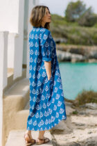 Vestido Goa largo índigo - Imagen 2
