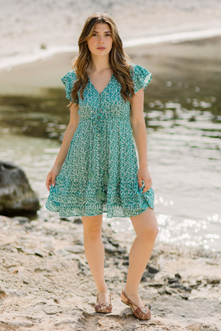 Vestido Alba green