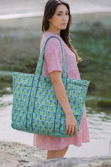 Bolso Kamal celeste