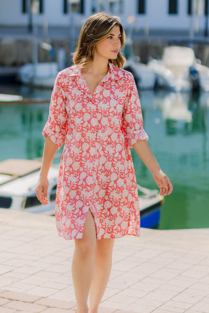 Vestido Kala coral