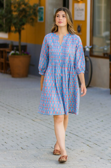 Vestido Mira celeste